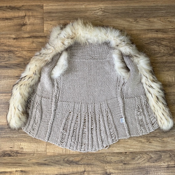 VGUC - Haute Hippie Chunky Knit Long Wool Sweater Vest OS - Picture 5 of 13